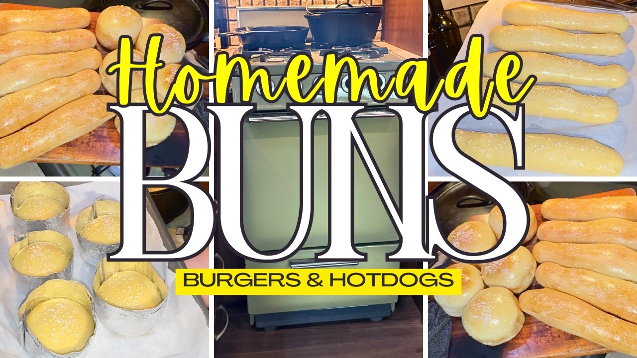 Delicious Hamburger & Hot Dog Buns From Scratch | Soft, Fluffy, & Easy | RV Cooking
