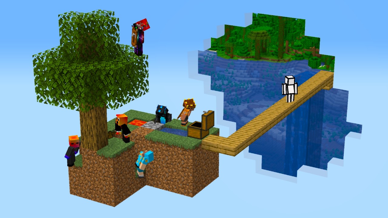 I Trapped 7 YouTubers in a Fake Skyblock Simulation!