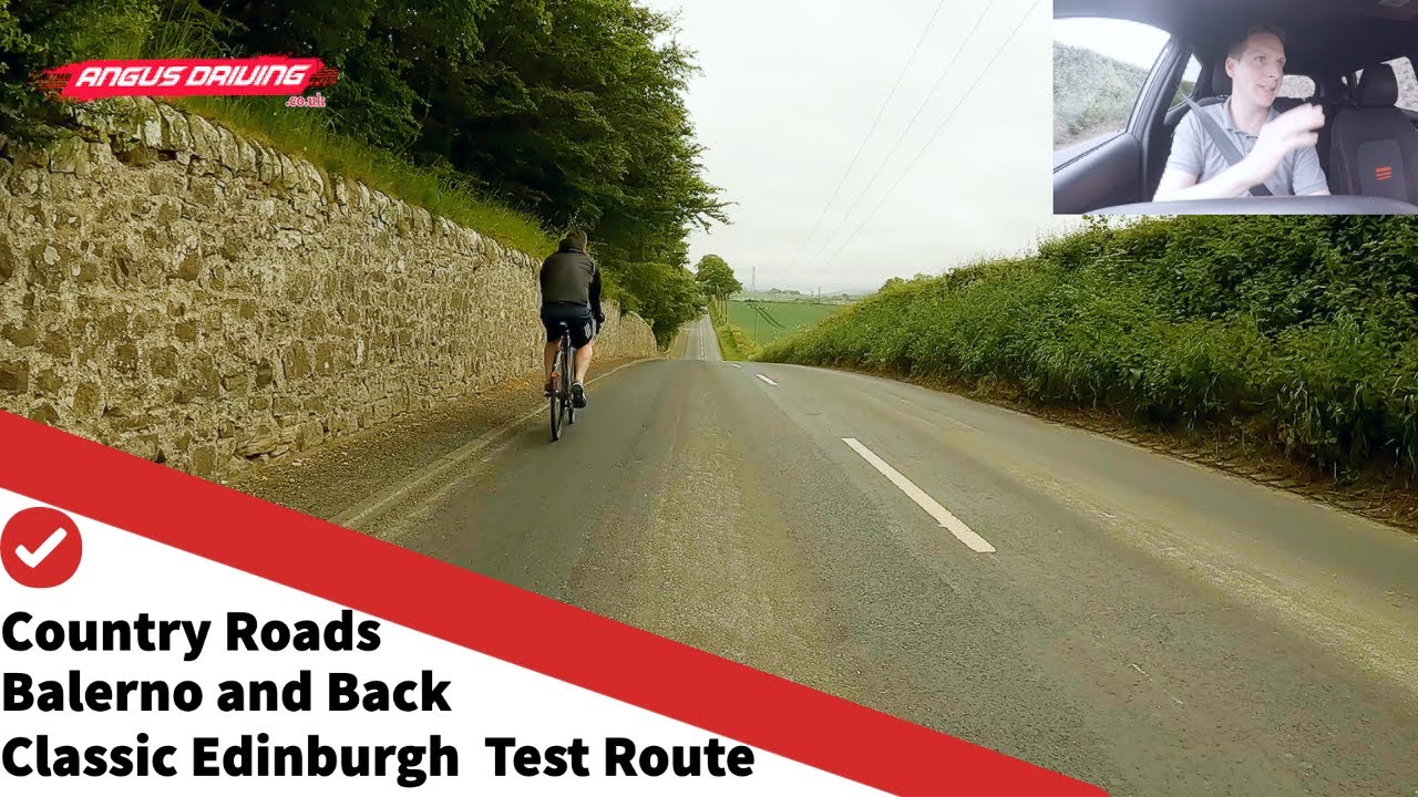 Edinburgh Driving Test Route: Country Roads Out To Balerno And Back