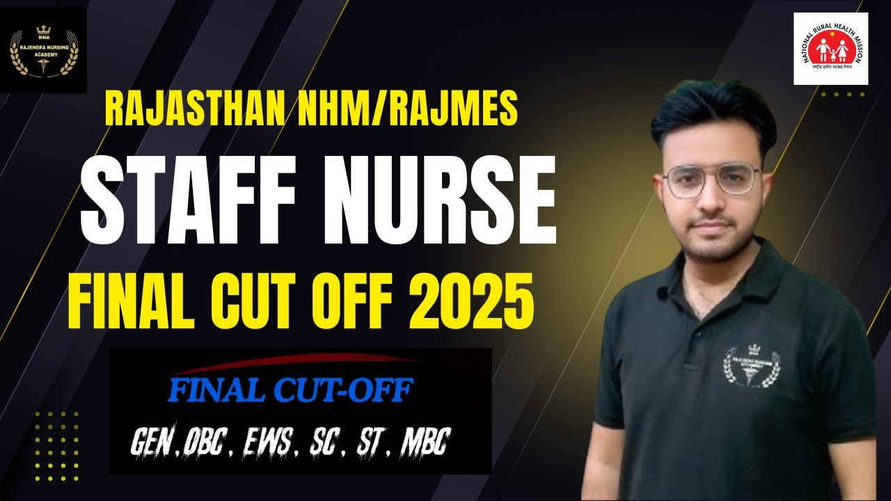 NHM / RAJMES FINAL EXPECTED CUT OFF 2025