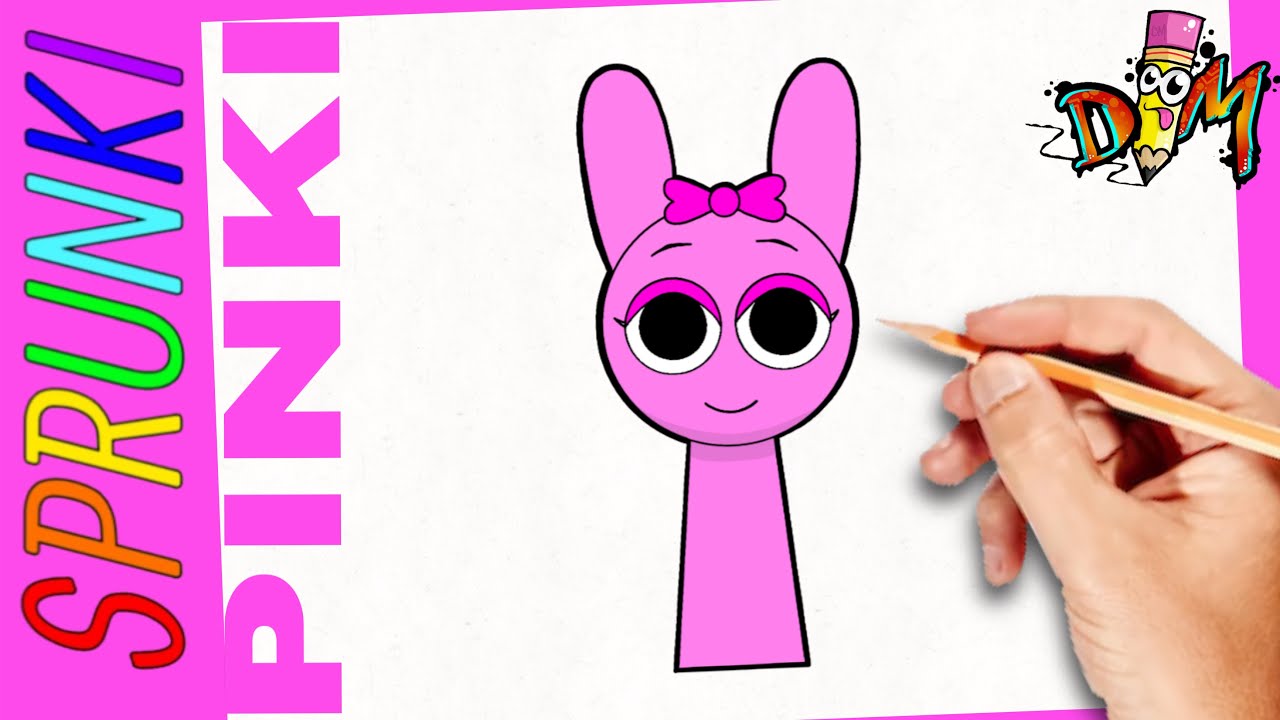 Como Dibujar a PINKI de SPRUNKI INCREDIBOX | paso a paso | how to draw pinki from incredibox sprunki