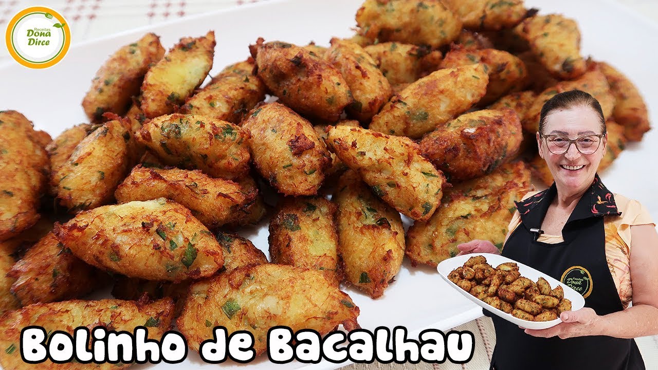 BOLINHO DE BACALHAU DE COLHER | BOLINHO DE BACALHAU | BOLINHO DE PEIXE #500