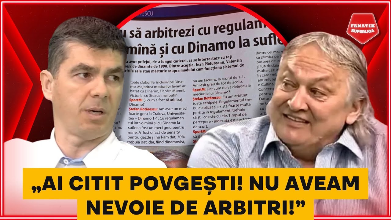 Danut Lupu RUPE TACEREA despre arbitrajele de pe vremea Militiei. CONTRE ACIDE cu Robert Nita