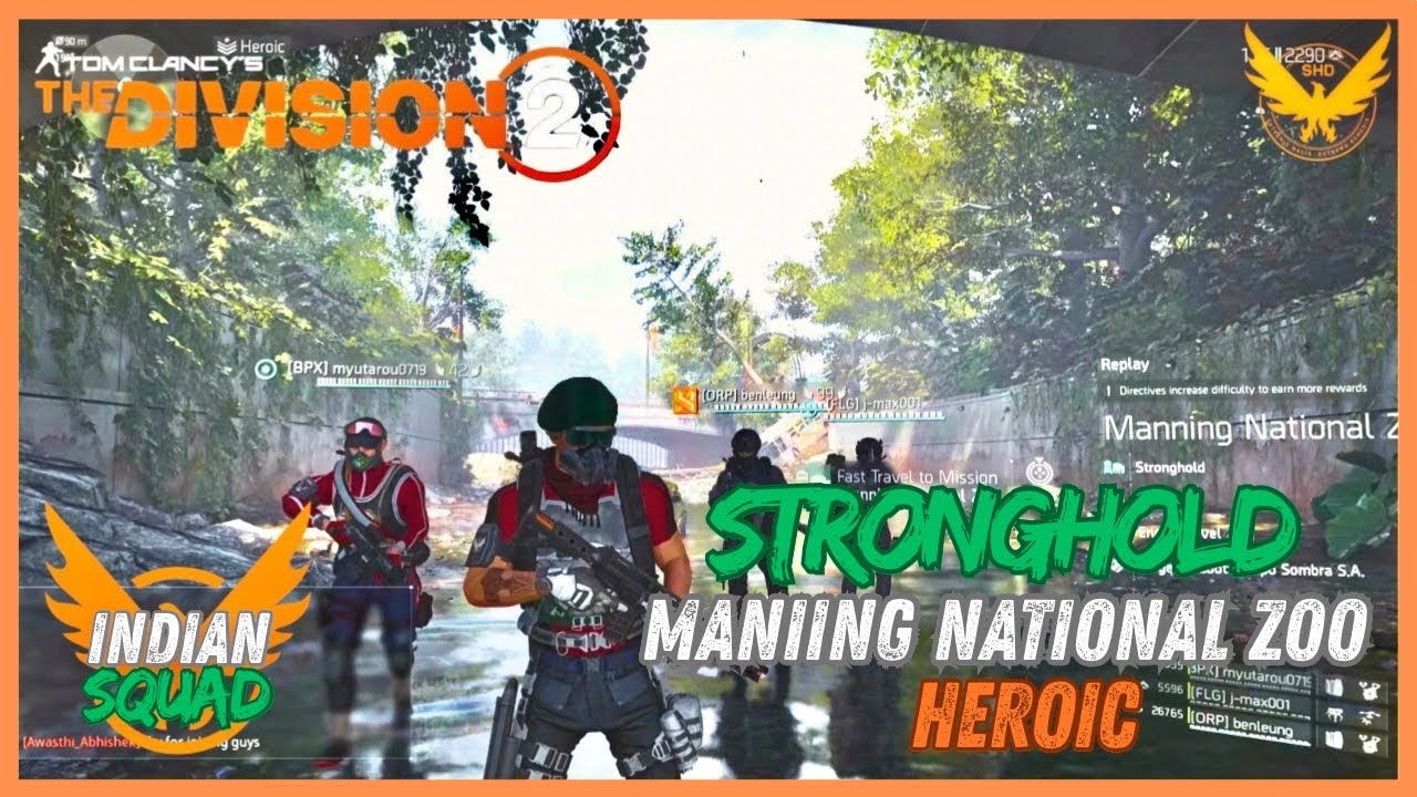 Manning National Zoo Heroic Stronghold | The Division 2 Hindi Gameplay | Indian Squad PS5 #twg