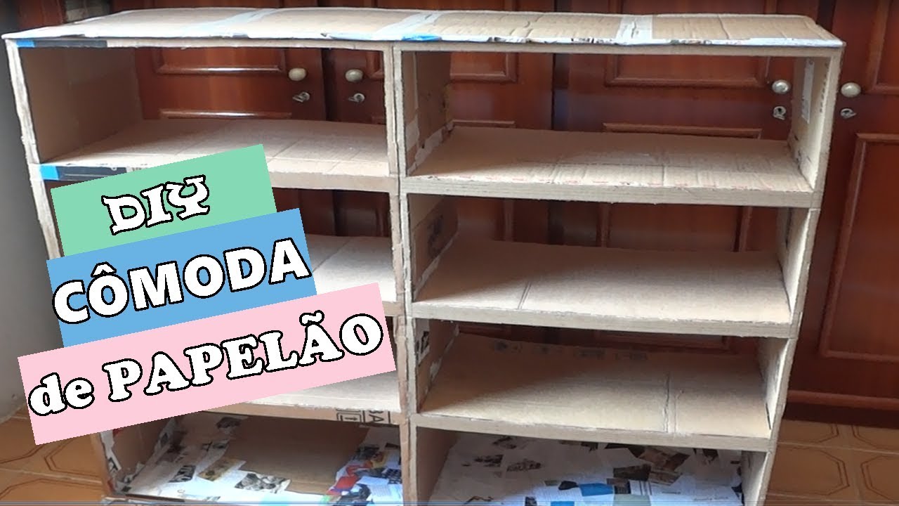DIY - CÔMODA DE PAPELÃO / PRISCILA PEÇANHA