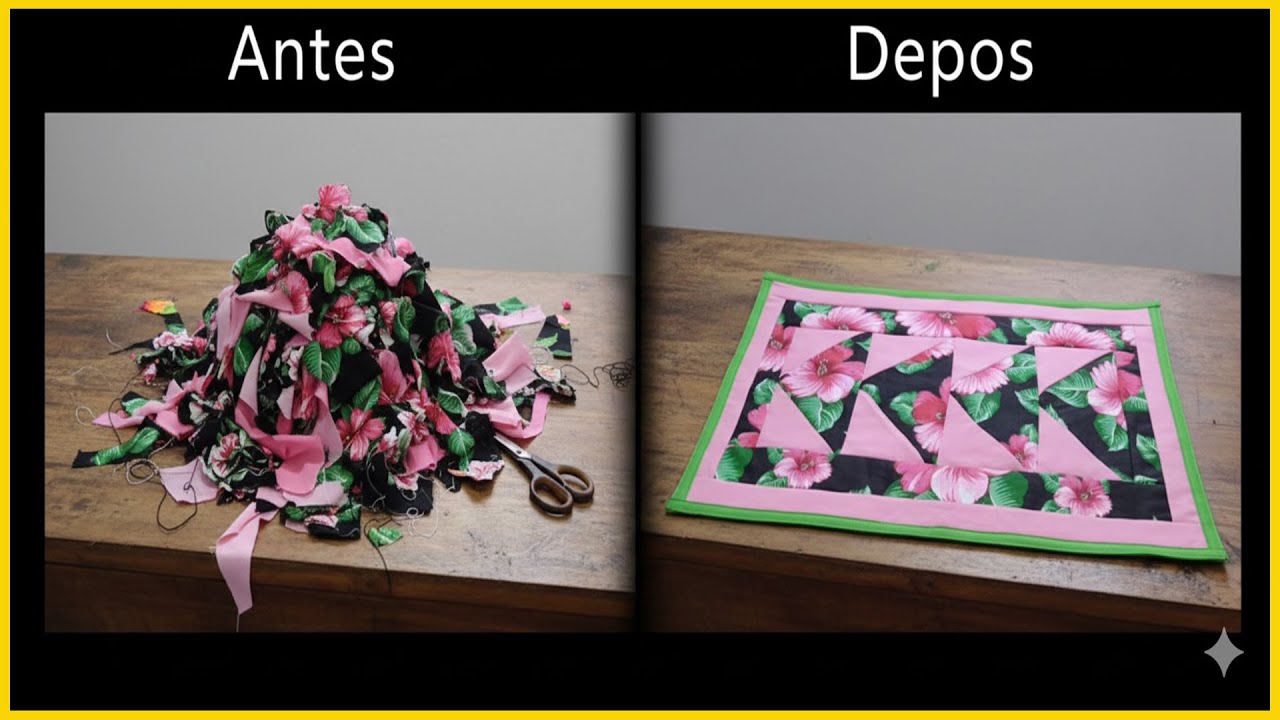 Don't throw it away! I transformed scraps that were going to the trash into a luxury piece.