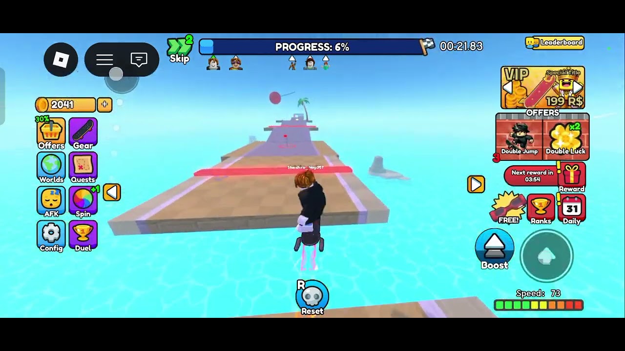 Skateboard obby|skateboard Obby game play 