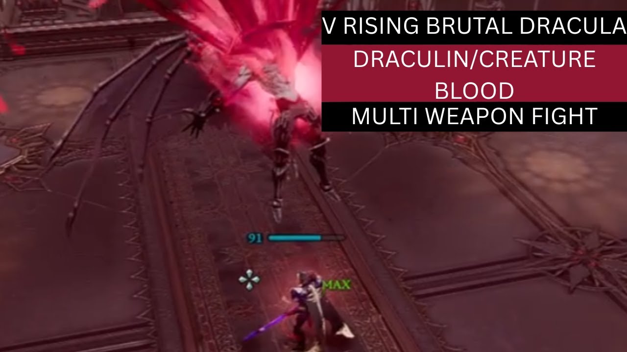 Dracula Fight Draculin/Creature Blood BRUTAL DIFFICULTY | V Rising 1.1 Patch Invaders of Oakveil