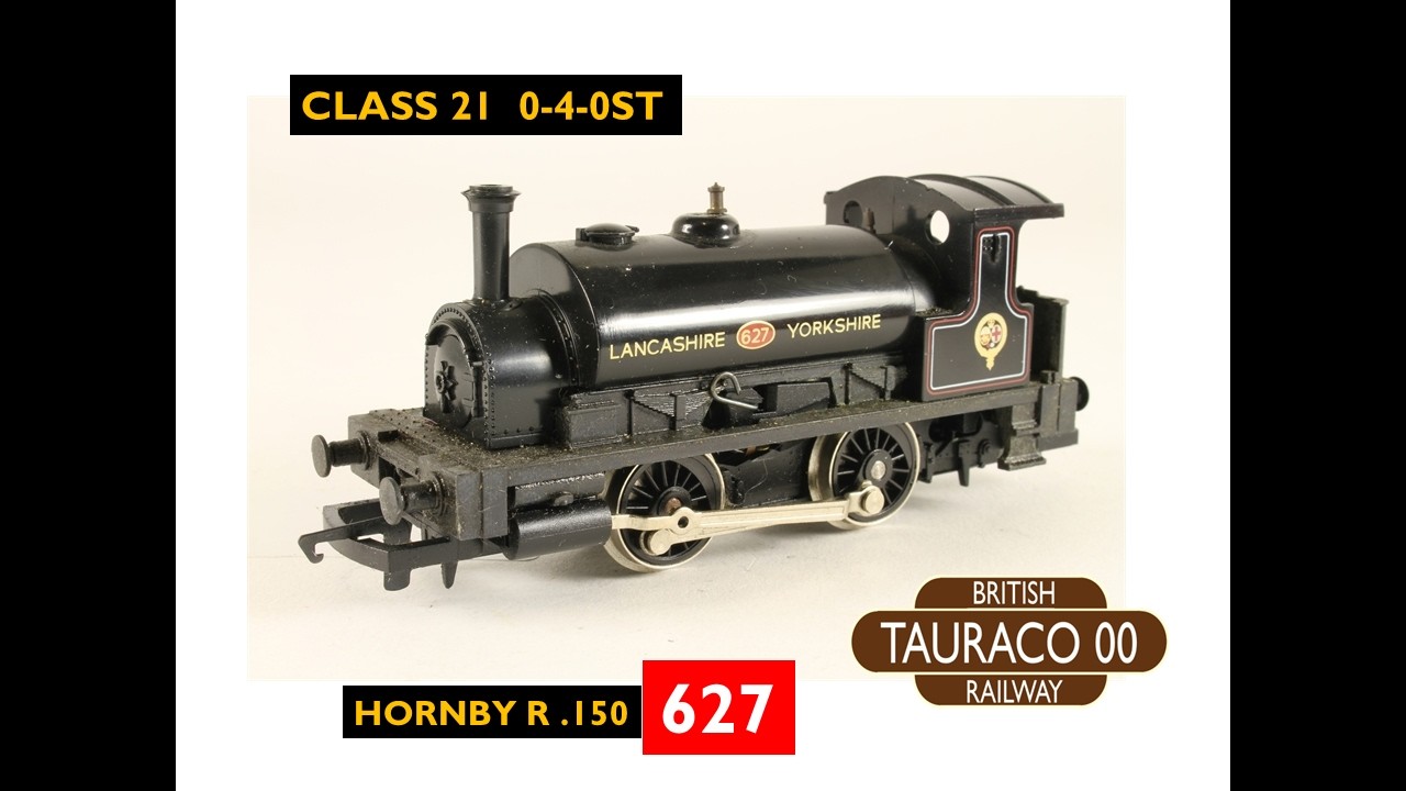 L & YR 0-4-0ST, LANCASHIRE, YORKSHIRE, LOCOMOTIVE 627, HORNBY R.150, LMS PUG, L&YRPUG,GARAGELAYOUTS