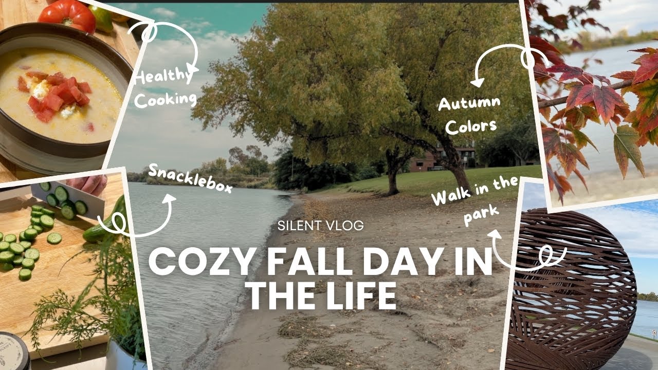 Cozy Fall Day in the Life | Silent Vlog | Slow Life in the Desert | Walk through the park | Cooking