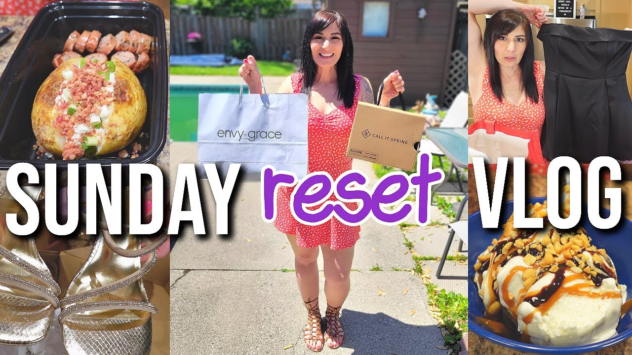 SUNDAY RESET | Weight Loss Meal Prep, Wedding & Summer Clothes Shopping