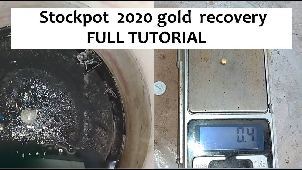 Stockpot 2020 gold recovery FULL TUTORIAL.