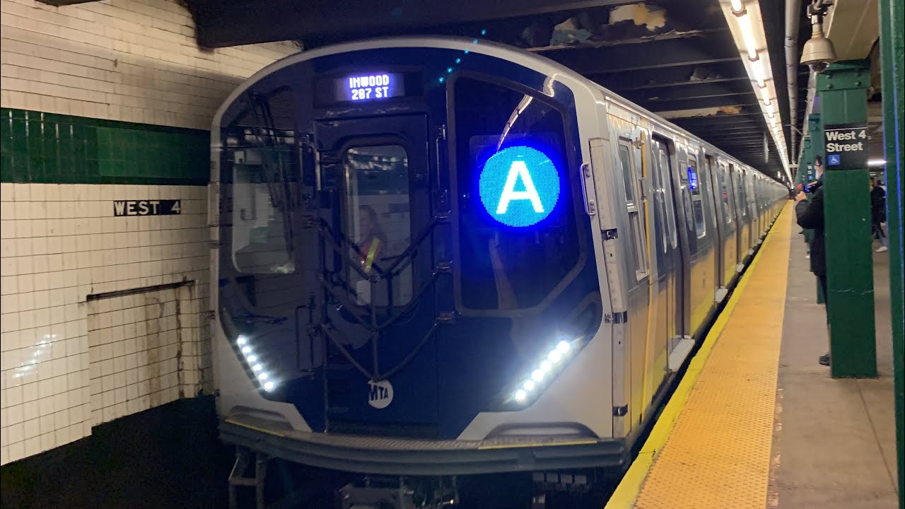 Inwood-207th St Bound 2021 Kawasaki R211A 4060 A Train From West 4th St To Inwood-207th St