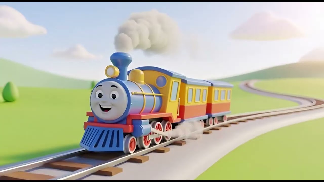 Смеющийся поезд говорит «Чук Чук» 🚂😆🎶 | мультфильм для детей и весёлые приключения