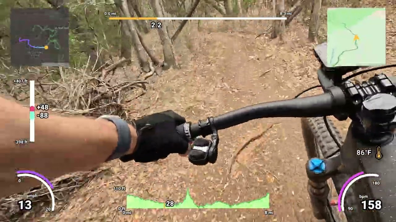 Solo ride on the northern parts of the South Austin Trail Network