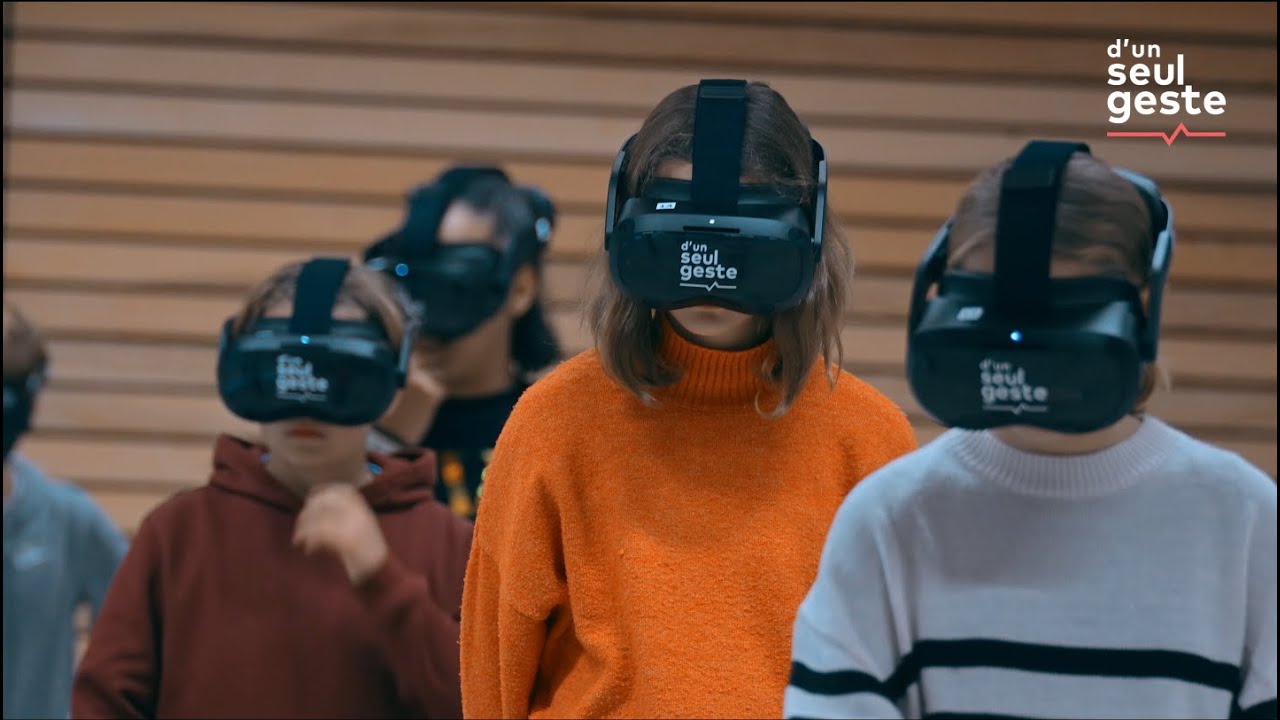 Formation des collégiens aux premiers secours en réalité virtuelle | D'un Seul Geste