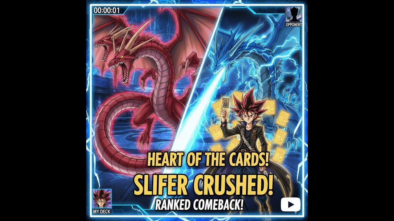 When you go against Slifer the Sky Dragon in Ranked... but you believe in the heart of the cards!