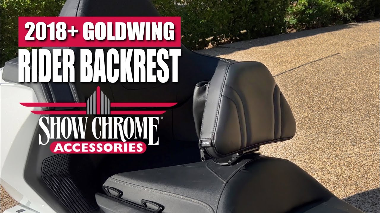 Show Chrome Rider Backrest for 2018+ Honda Goldwing Installation