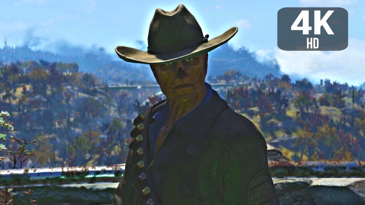Встреча с Гулем (телешоу Fallout) в Fallout 76: Burning Springs (4K)