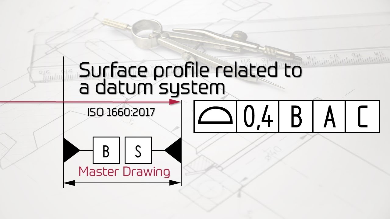 Surface profile related to a datum system (ISO 1660)