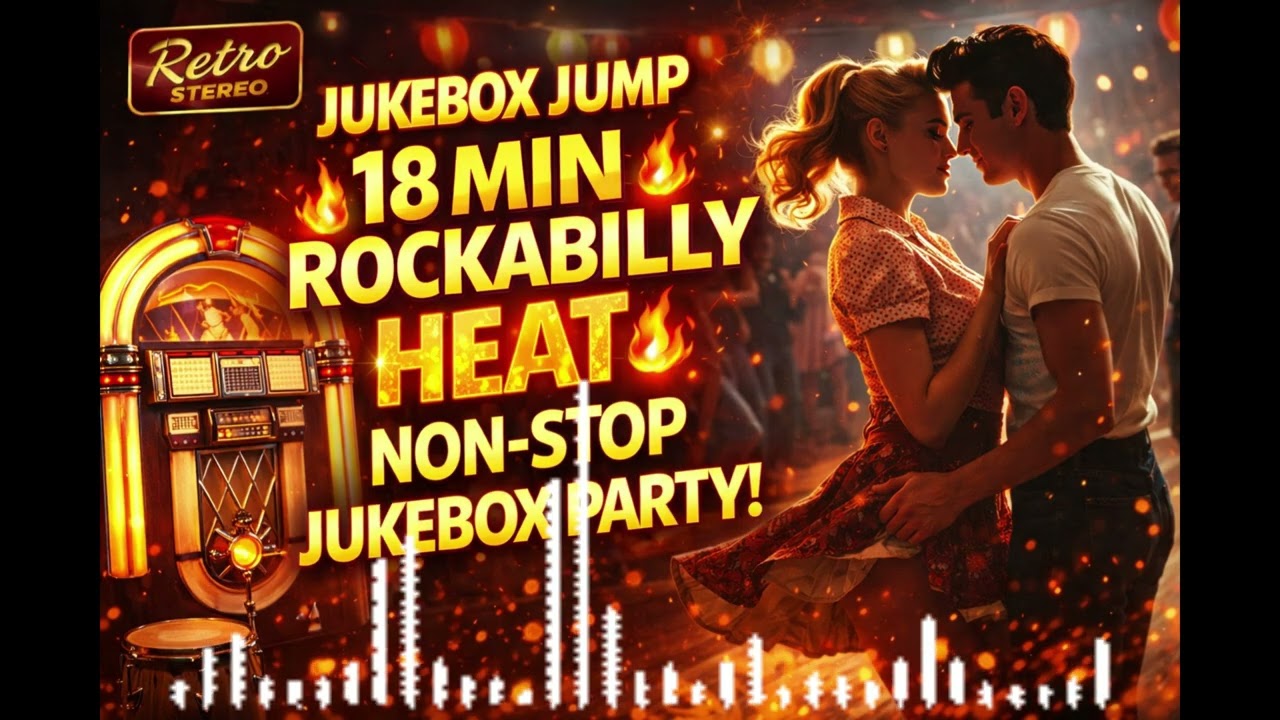 Jukebox Jump 🔥 18-Minute Non-Stop 1950s Rockabilly Party Mix | Retro Stereo