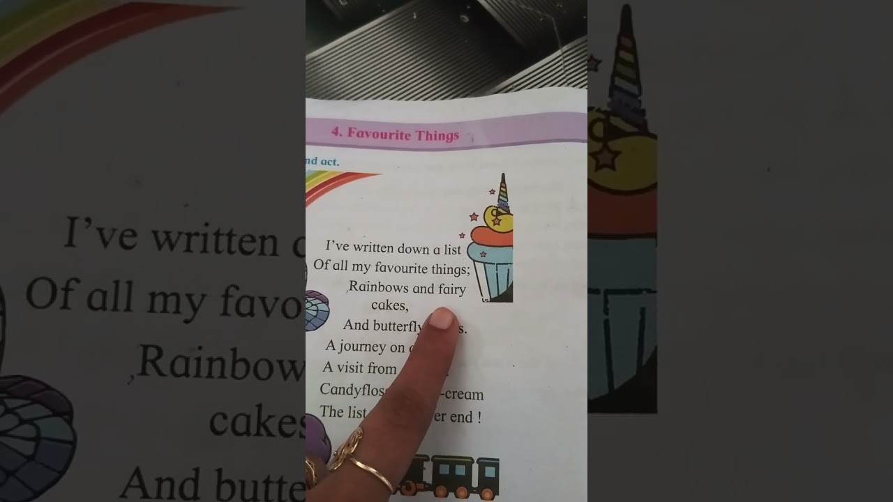 Favourite Things  1st std #poem #learning @farhanaamairakhan