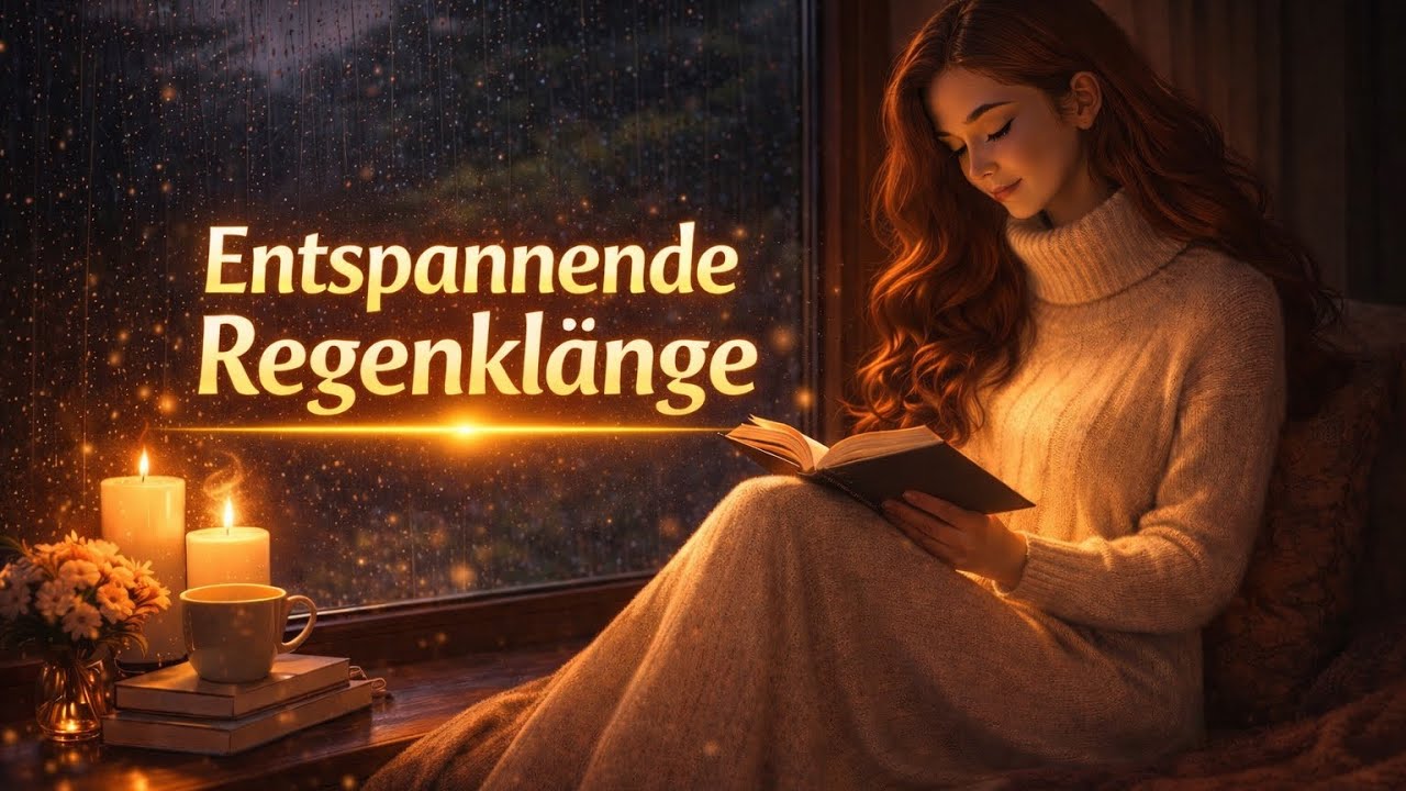 Regen am Fenster 🌧️ Cozy Atmosphäre zum Entspannen & Lesen