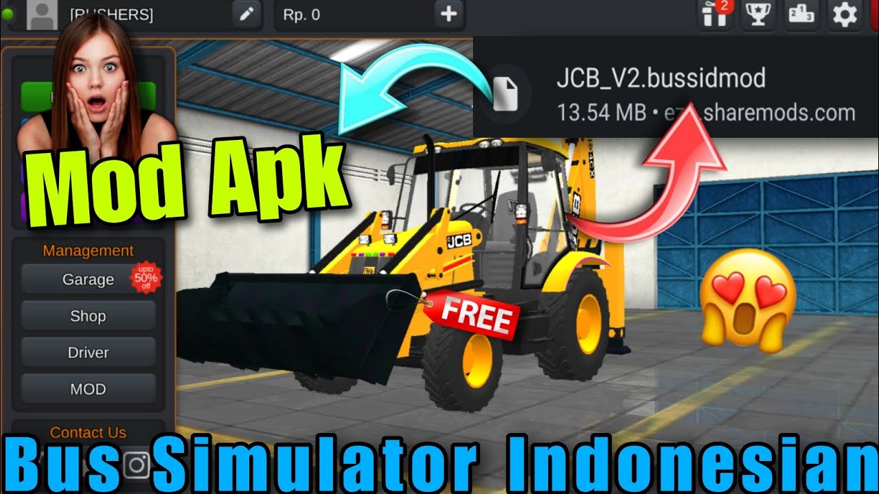 How To Download JCB Mod On Bus Simulator Indonesia | JCB Kese Add Kare Full Video In Hindi 2023