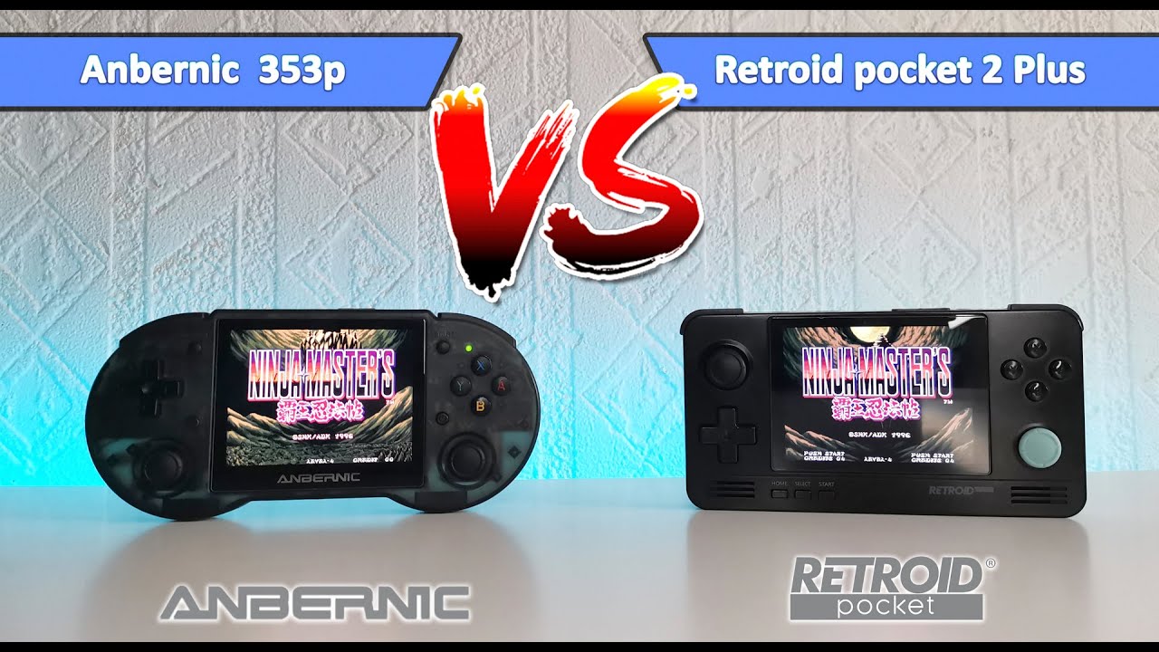 retroid pocket plus vs anbernic rg353p vs rp2 plus handheld gaming 2022