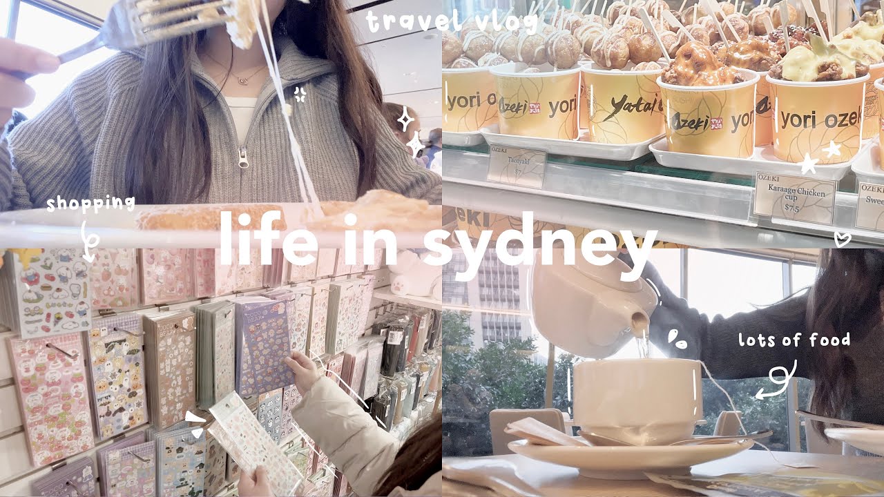 sydney vlog ≈☆≈ exploring the city, cruise, shopping, night market, lots of food & more