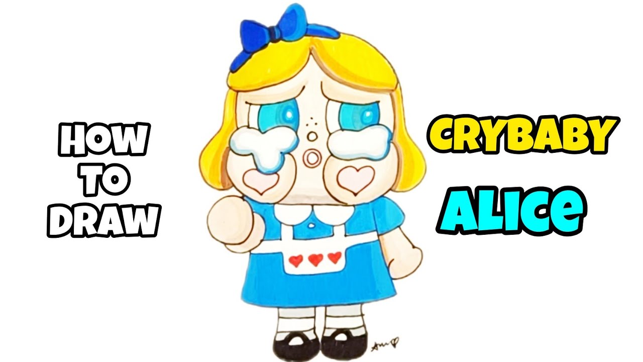 How to draw CRYBABY ALICE #popmart