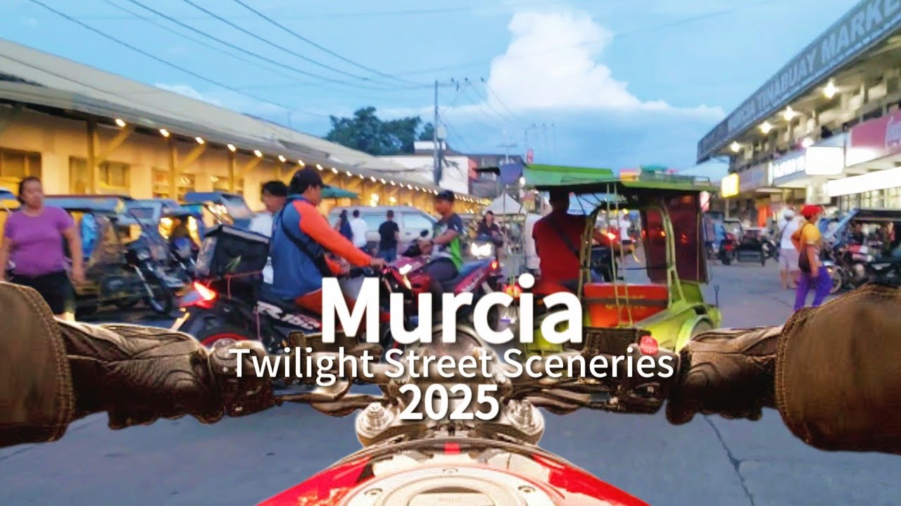 Murcia Negros Occidental: Town Proper at Night Street Sceneries #travel #motovlog