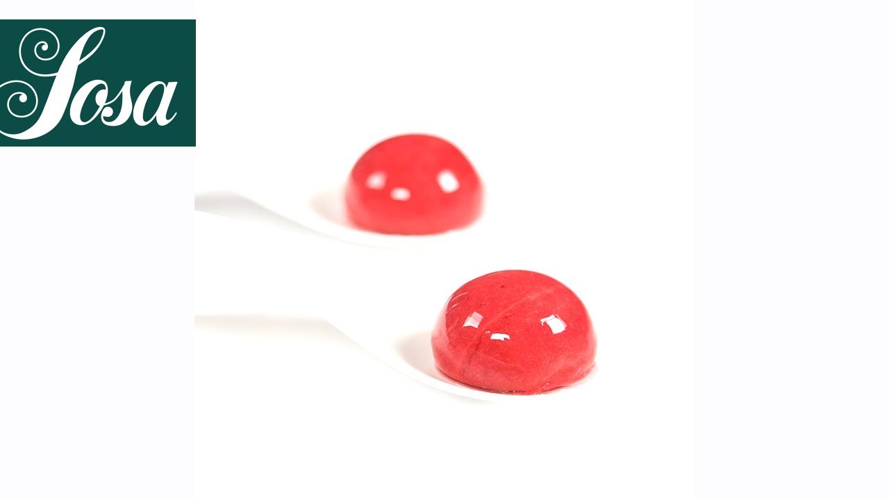 Raspberry Spherification · Alginate and Gluconolactat · Texturizers
