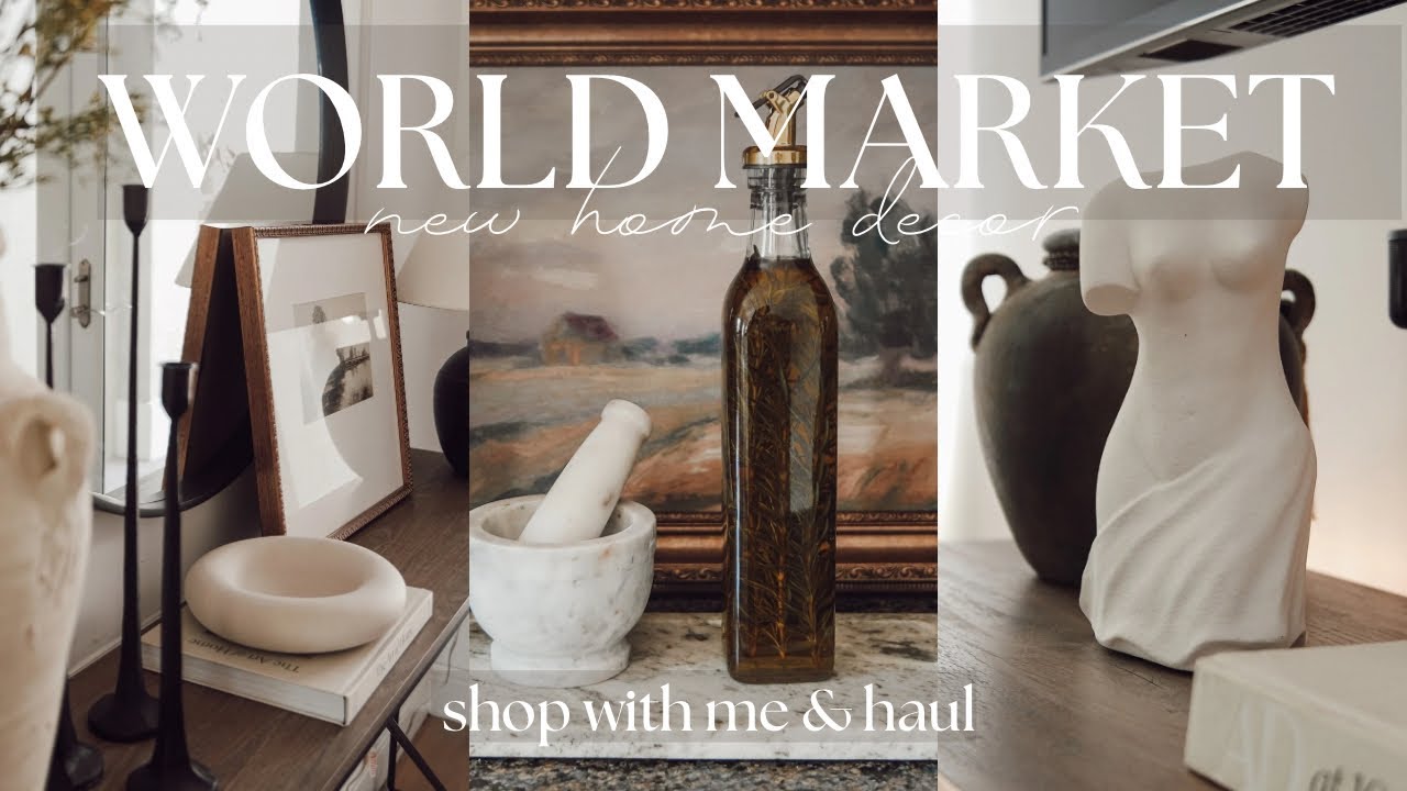 WORLD MARKET NEW HOME DECOR SHOP WITH ME 2025 | CURATED LOOKING HOME DECOR 2025