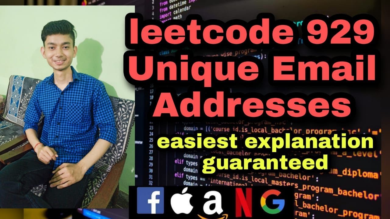 Leetcode 929 Unique Email Addresses Coding Culture