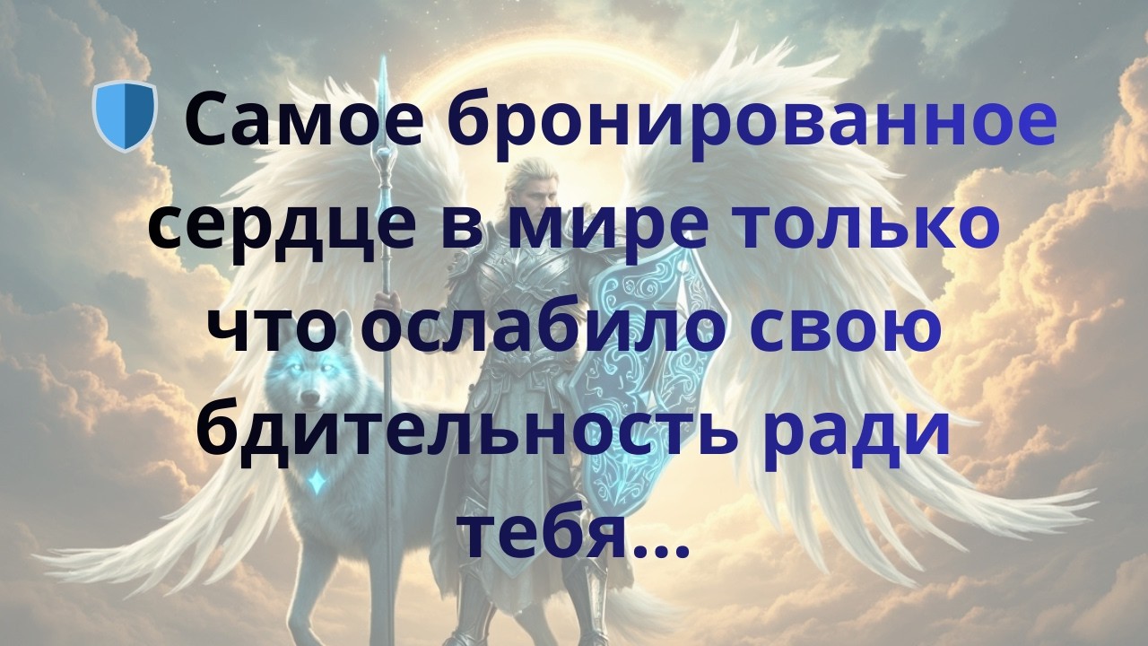 🛡️ Самое бронированное сердце в мире только что ослабило свою бдительность ради тебя...