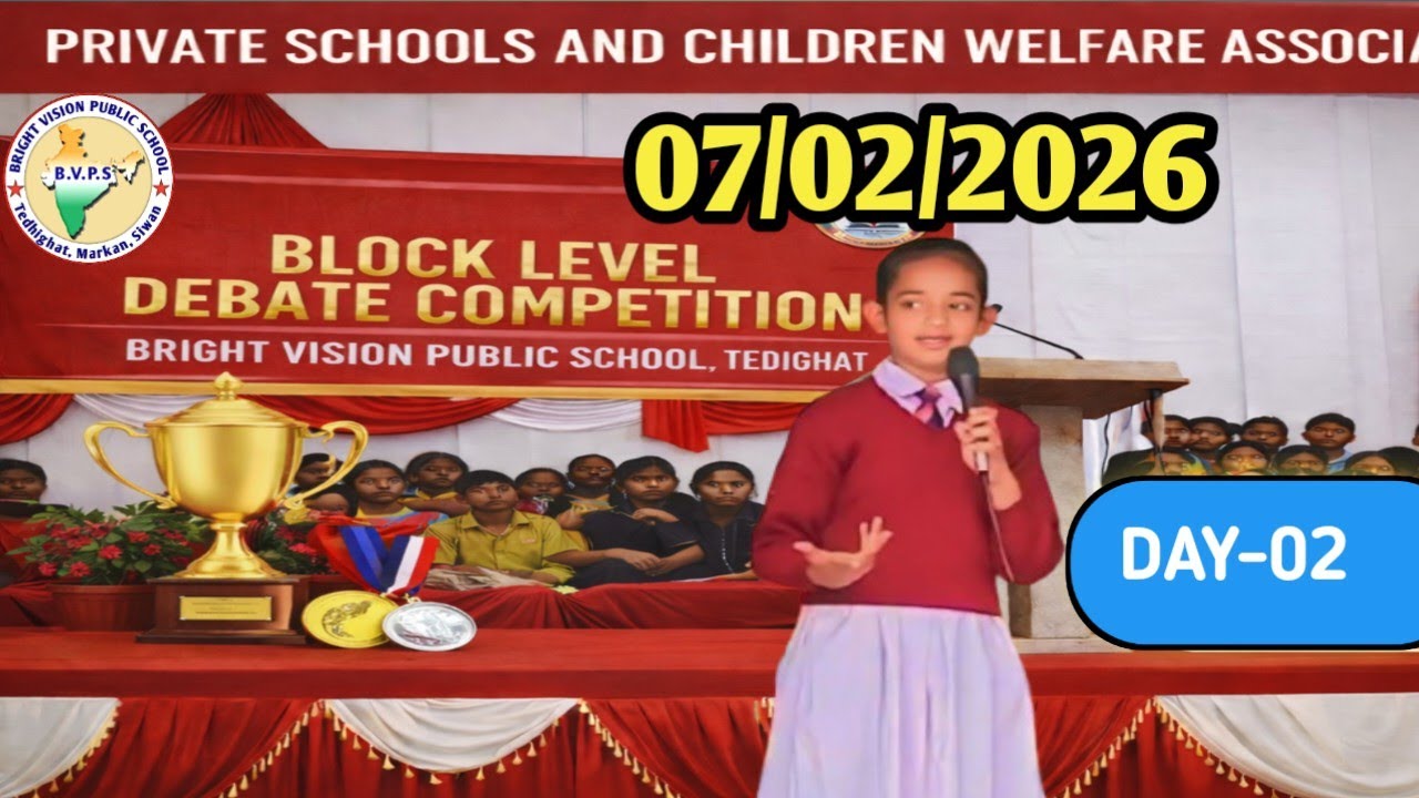 BLOCK LEVEL DEBATE COMPITITION 2026 | By Bright Vision Public School Tedhighat, Markan 