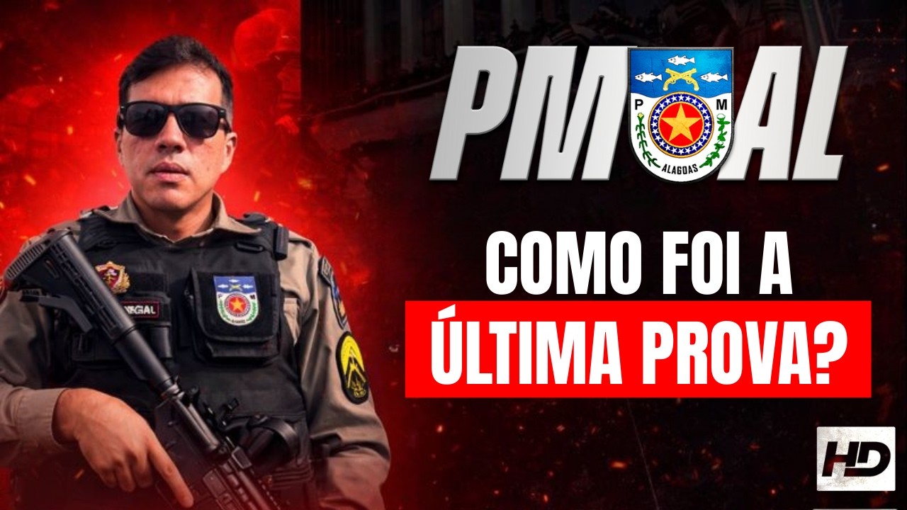 Como foi a ÚLTIMA PROVA da PMAL | Tudo que VOCÊ precisa saber para PMAL 2026 em 6 minutos