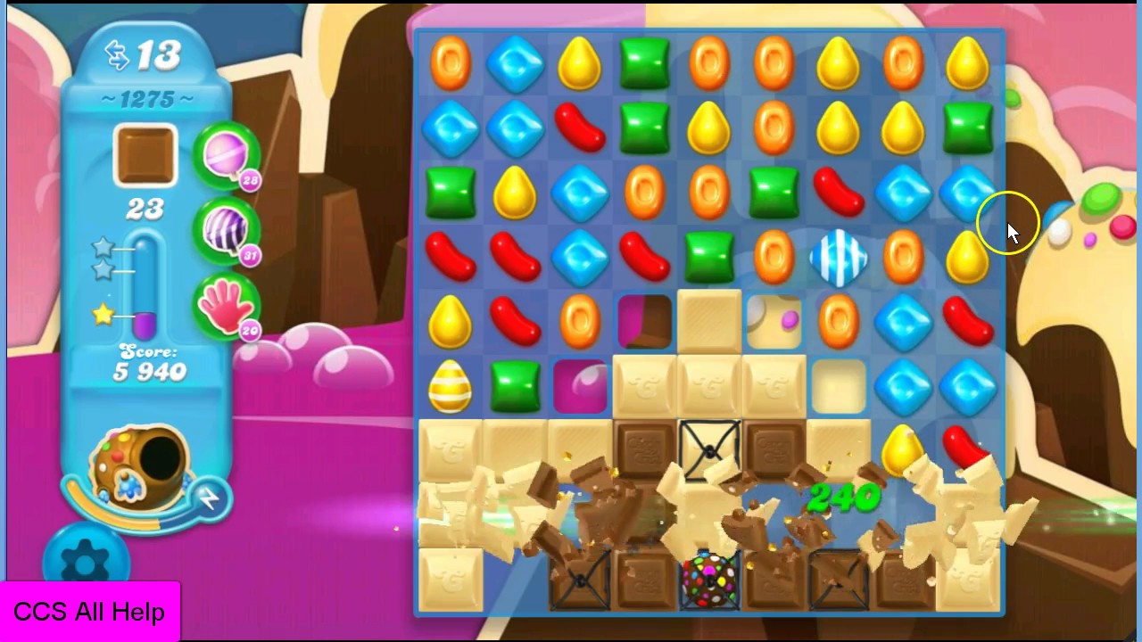 Candy Crush Soda Saga Level 1275 NO BOOSTERS Cookie