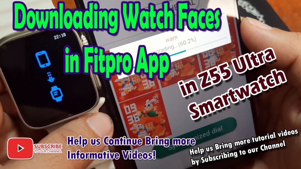 Downloading Watch Faces in Fitpro App in Z55 Ultra Smartwatch