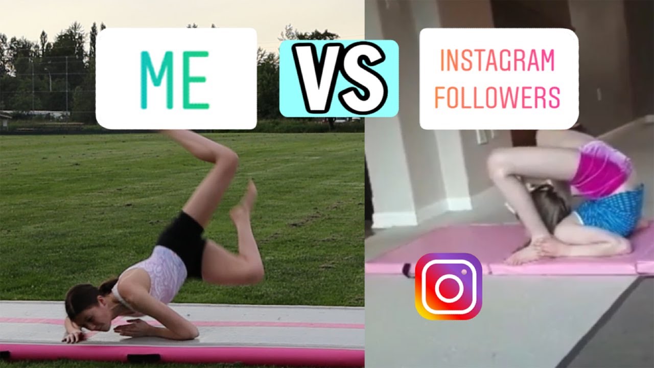 Me VS My Instagram Followers GYMNASTICS! 🤸🏼&zwj;♂️ | Bethany G