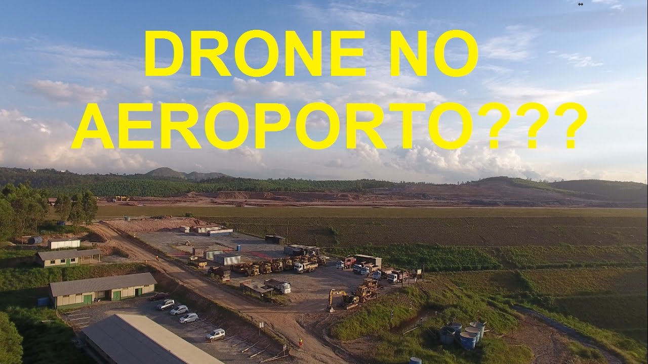 DRONE Sobrevoando o AEROPORTO Executivo Catarina - DJI Phantom 4