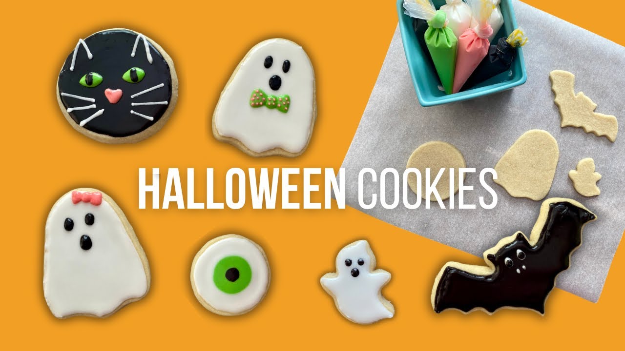 Decorate With Me | Cute & Simple Halloween Sugar Cookies