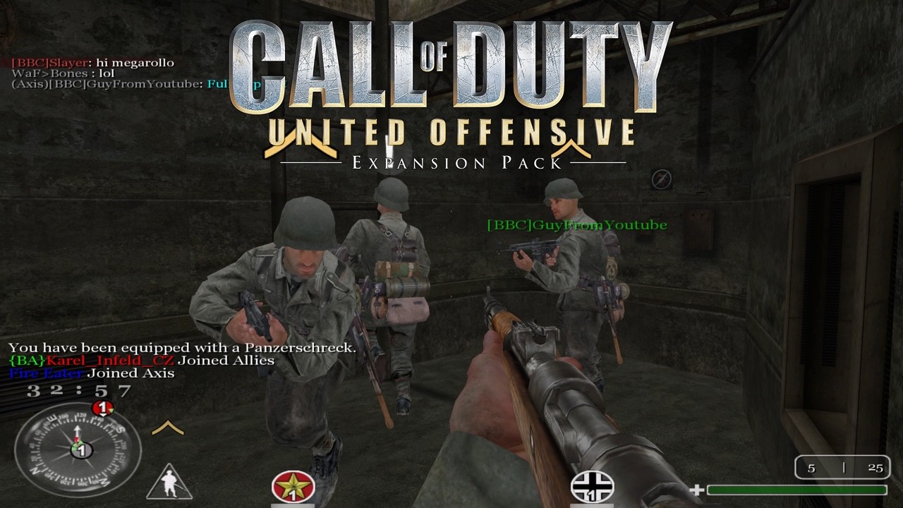 Kar98k on Aquitain3 | Call of Duty: United Offensive Multiplayer Gameplay