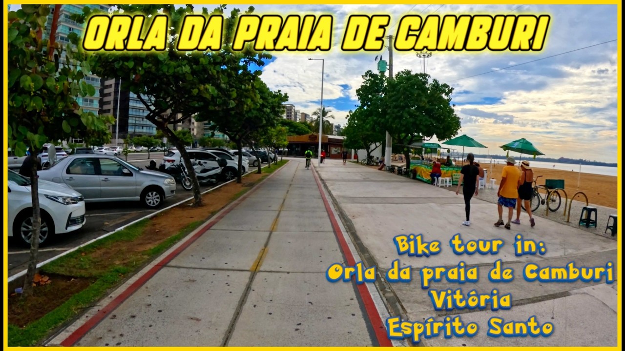Bike tour in: Orla da praia de Camburi, na cidade de Vitória, estado do Espírito Santo.