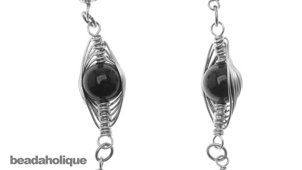 How to Create a Herringbone Wire Wrapped Bead