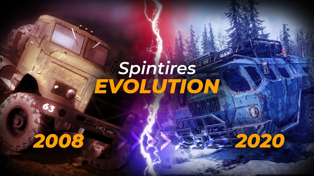 Эволюция серии игр Spintires (2008-2020)