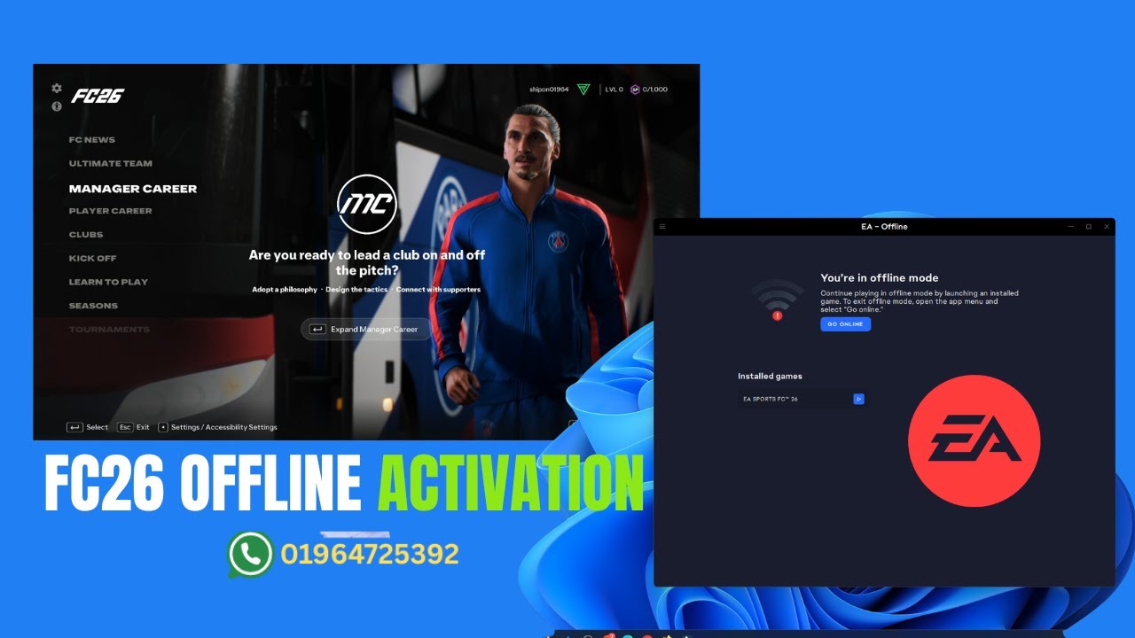 FC26  Offline Activation Full Process