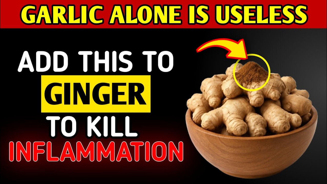 Add This to Ginger to Kill Inflammation #antiinflammatoryfoods 