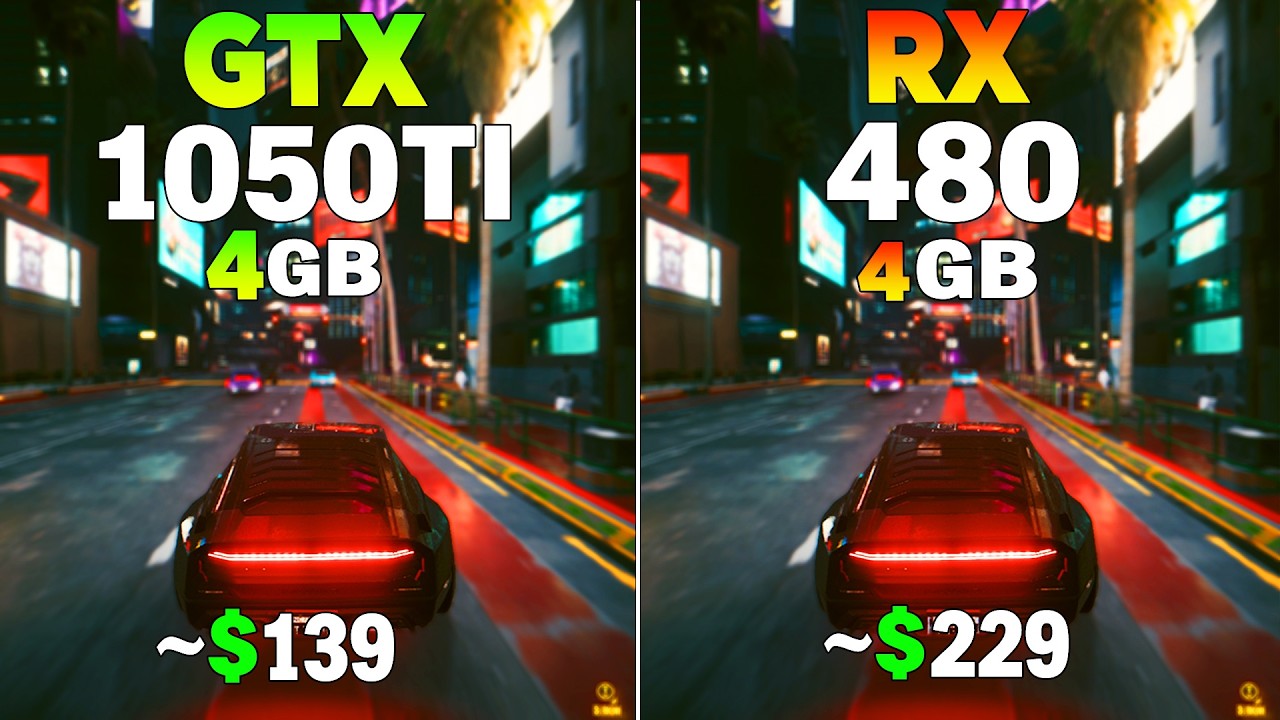 GTX 1050 Tİ Vs RX 480 - Test in 12 Games